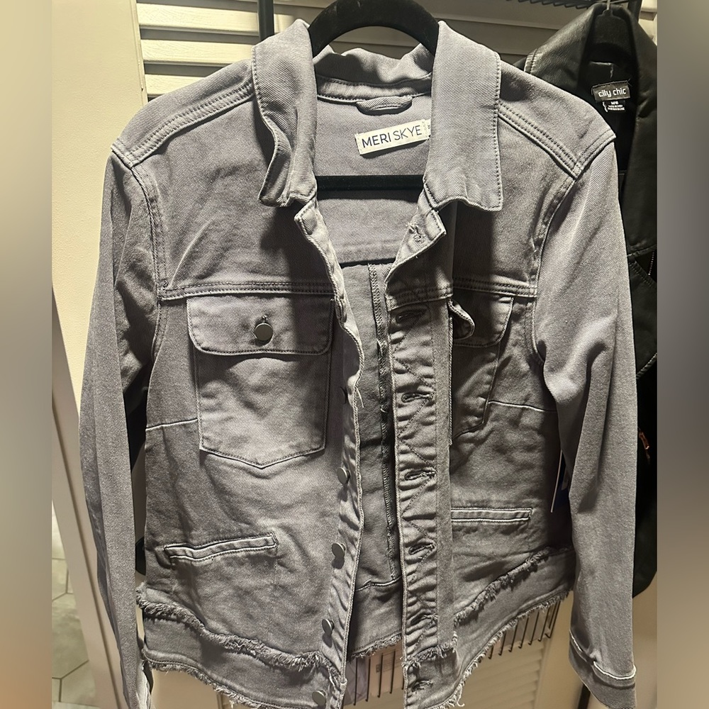 Grey denim jacket